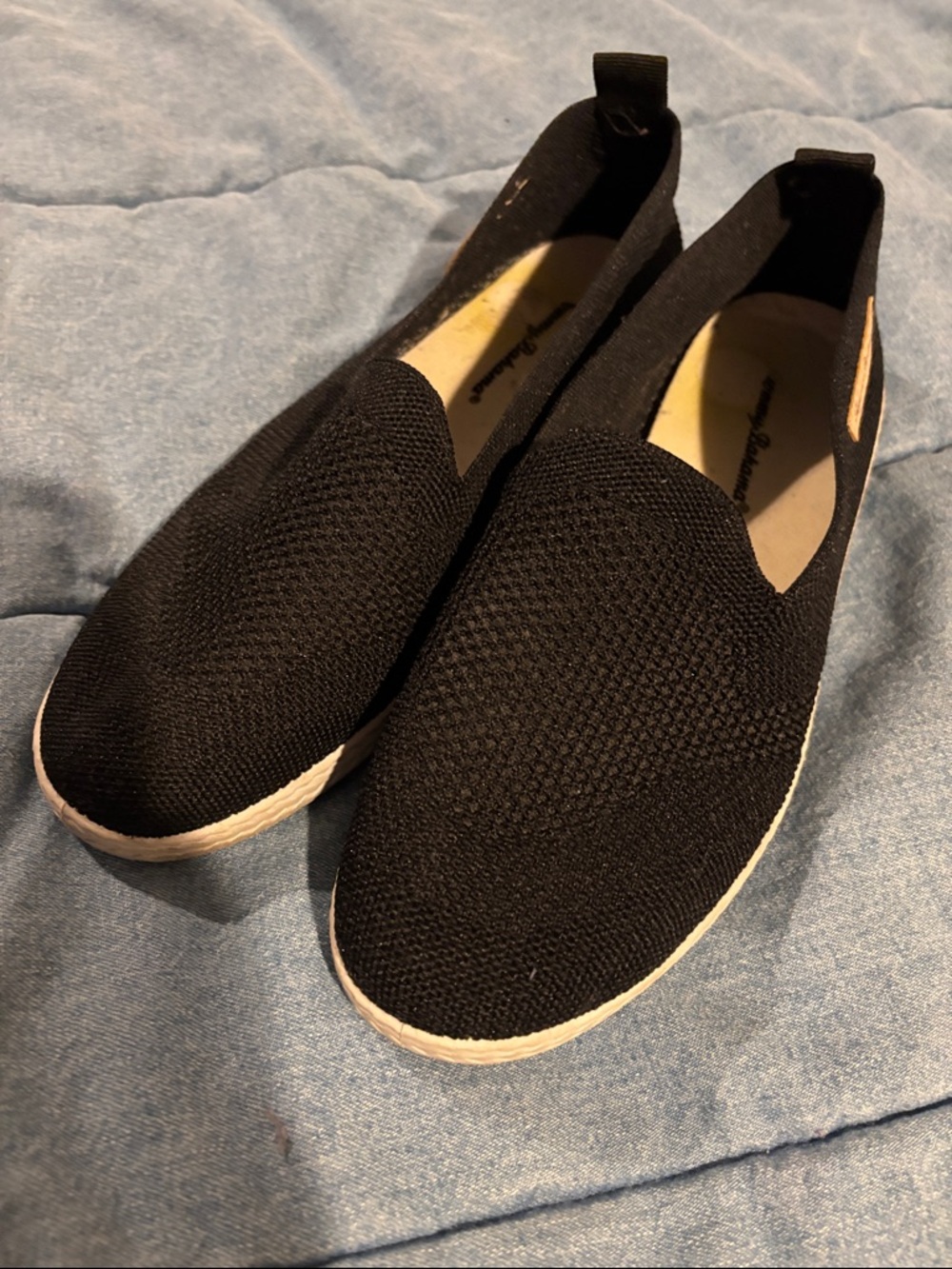 NWT Women’s Black Slip-On Knit Casual Shoes 9
